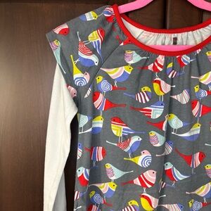 Tea Collection Long-Sleeve Bird dress